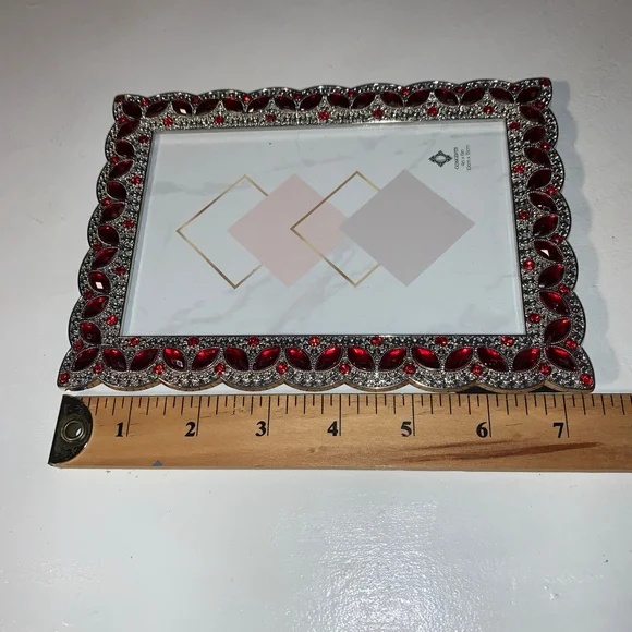 Concepts In Time Red Silver Picture Frame One Size - Picture 6 of 6